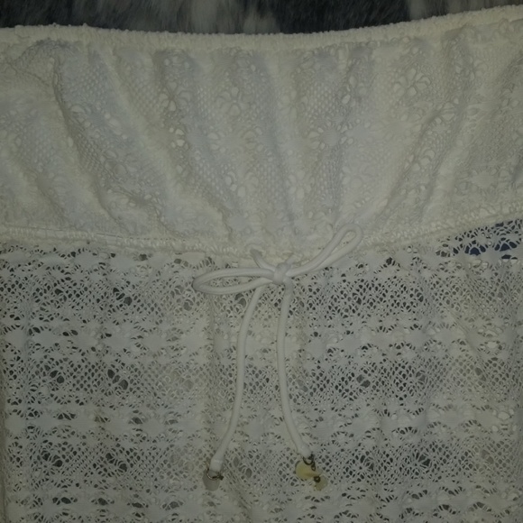 Ralph Lauren White Crochet Swimsuit Coverup - Picture 2 of 4